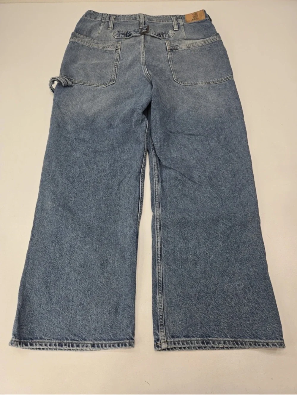 Free People We The Free Major Leagues Mid-Rise Cuffed Jeans Carpenter Size 32